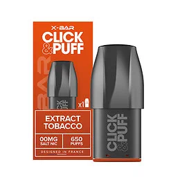 Pod Click and Puff X-Bar Extract Tobacco