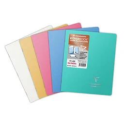 Cahier ligné Koverbook Silver Seyès 17x22cm 96 pages Clairefontaine