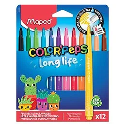 Etui 12 feutres Long Life 2.0 Maped