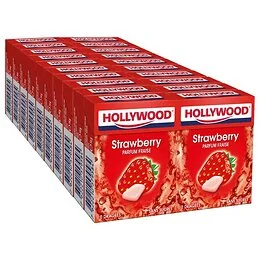 Hollywood Fraise sans sucres - 10 dragées