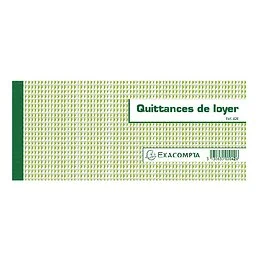 Quittance loyer 50 feuillets à souche Exacompta