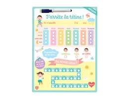 Tableau effaçable - J'arrête la tétine !
