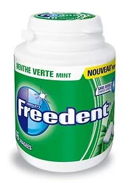 Freedent mini boîte menthe verte - 46 dragées 