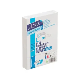 50 enveloppes C6 114 x 162 mm GPV