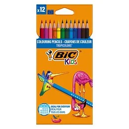 Etui 12 crayons de couleur Tropicolor Bic Kids