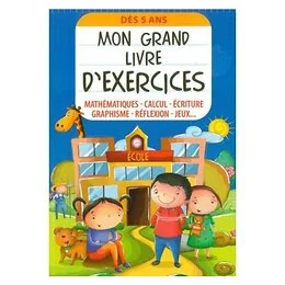 Mon grand livre d’exercices Dès 5 ans Maxilivres