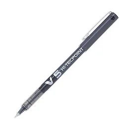 Stylo roller noir pointe aiguille fine V5 Pilot