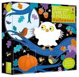 Halloween - Mon petit coffret Livre et 3 puzzles