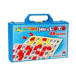 Loto 48 Cartons – Jeu de Loto Traditionnel avec Mallette et Pions Numérotés