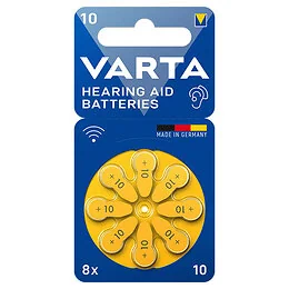 8 piles auditives 10 Varta
