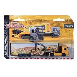 Véhicule de chantier Volvo Majorette à l'échelle 1/64ème Modèle Aléatoire