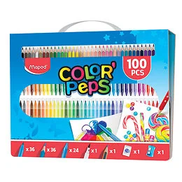 Mallette de coloriage 100 pièces Maped