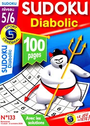 Magazine Sc sudoku diabolic, numéro 133, du 13/08/2026