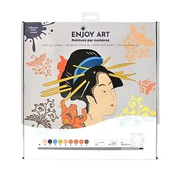 Peinture par numéros Soleil Levant Japonaise 30x30cm Enjoy Art