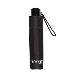Parapluie 3 sections noir 90 cm Isotoner