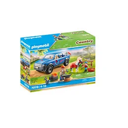 Maréchal-ferrant et Véhicule Playmobil Country