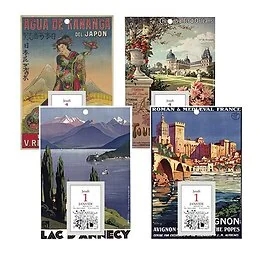 Bloc éphémérique 2026 affiches anciennes Exacompta Modèle Aléatoire