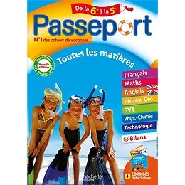 Passeport - Toutes les matières - De la 6e à la 5e - Cahier de vacances 2024