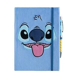 Carnet premium A5 peluche avec stylo projecteur Stitch 