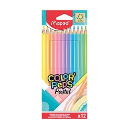 Pochette 12 crayons de couleur Color'Peps Pastel Maped