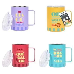 Mug de transport inox Dolce Vita 42cl modèle aléatoire 
