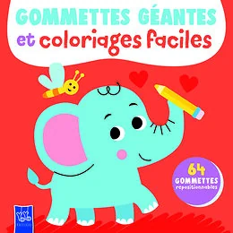 L'éléphant - Gommettes géantes