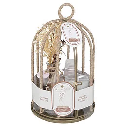 Coffret cadeau cage Fleur de lin Paola 14 cm Modèle Aléatoire