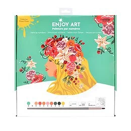 Peinture par numéros Flower Power Sylvia 30x30cm Enjoy Art