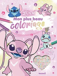 Disney Stitch - Mon plus beau coloriage (Angel) - Avec strass