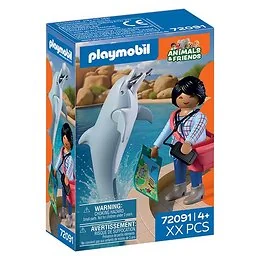 Playmobil 72091 Zoo : Dauphin et visiteur