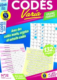 Magazine Codes varia grand format, numéro 32, du 01/10/2026