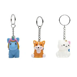 Porte-clés lumineux animaux