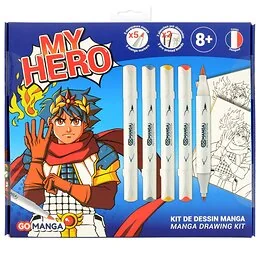 Kit de dessin manga My Hero Max Go Manga