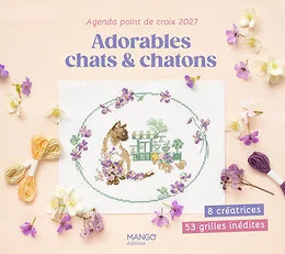 Agenda point de croix 2027 - Adorables chats & chatons