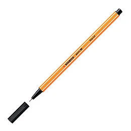 Stylo feutre noir pointe extra fine Stabilo point 88