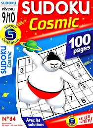 Magazine Sudoku cosmic niv 9/10, numéro 84, du 23/09/2026