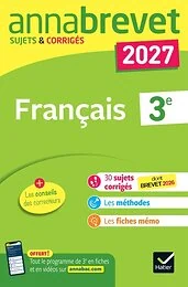 Annales du brevet 2027 - Annabrevet Français 3e