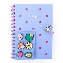 Set carnet A5 avec charms Mr Wonderful