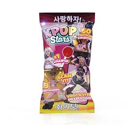 Sucette K Pop et 3 cartes à collectionner