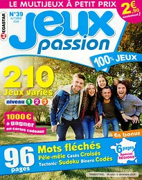 Magazine Jeux passion, numéro 39, du 28/08/2026