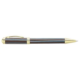 Stylo Bille Palazzo Stripes coloris Marron avec des rayures Bleues Enzo Varini