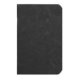 Carnet piqué 9x14cm 96 pages ligné noir Nomaddict Clairefontaine