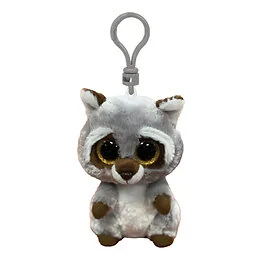 Peluche porte-clés Oakie le Raton-Laveur 15cm Beanie Boo's TY