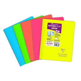 Cahier ligné Koverbook Neon A5 160 pages Clairefontaine Modèle Aléatoire