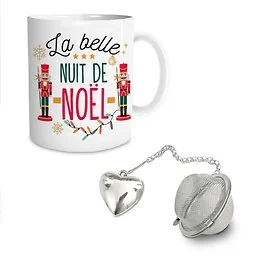 Coffret Mug et Boule à Thé - Nuit de Noël
