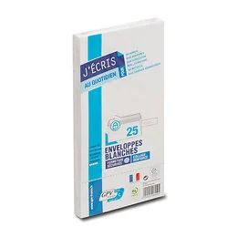 25 enveloppes précasées DL 110 x 220 mm GPV 