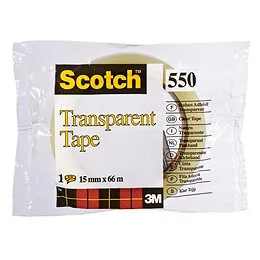 Ruban adhésif transparent 550 15mm x 66m Scotch
