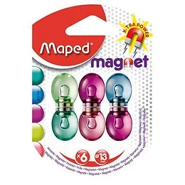 6 Aimants 13 mm couleur Maped