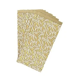 50 pochettes kraft Vagues 12x24+4,5cm Clairefontaine