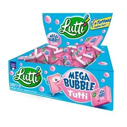 Boîte 200 mega bubble tutti Lutti